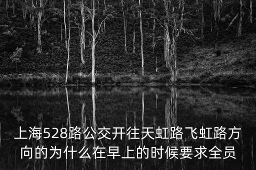 上海528路公交開往天虹路飛虹路方向的為什么在早上的時候要求全員