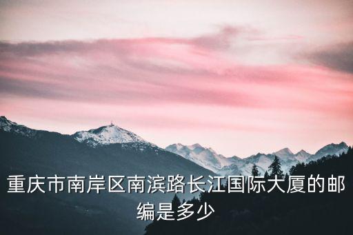 重慶長江國際，南坪長江國際22樓是做什么的公司名字