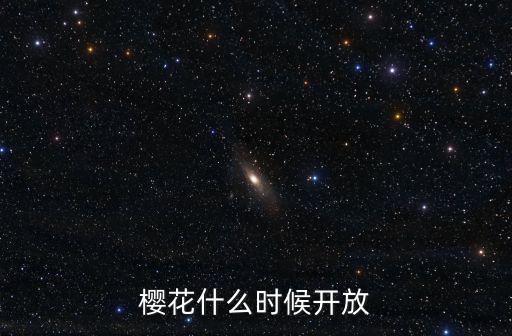 櫻花啥時候開，櫻花什么時侯開