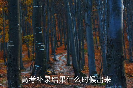 補(bǔ)錄什么時(shí)候出結(jié)果，請(qǐng)問云南九月份高考補(bǔ)錄結(jié)果啥時(shí)候出來