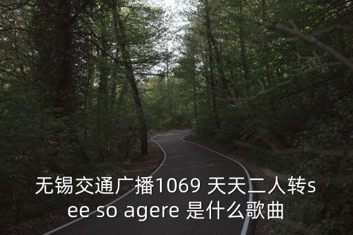 無錫交通廣播1069 天天二人轉see so agere 是什么歌曲