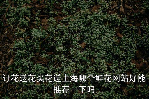 訂花送花買花送上海哪個(gè)鮮花網(wǎng)站好能推薦一下嗎