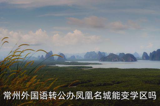 常州外國語轉公辦鳳凰名城能變學區嗎