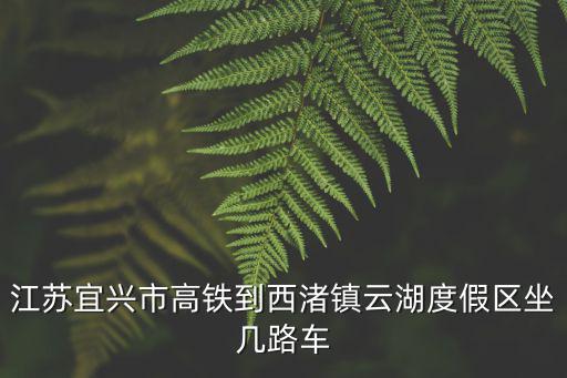 江蘇宜興市高鐵到西渚鎮(zhèn)云湖度假區(qū)坐幾路車