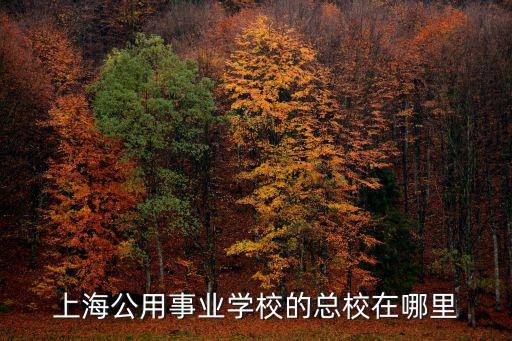 上海公用事業學校的總校在哪里