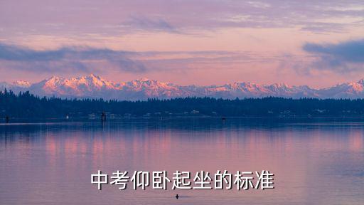 中考仰臥起坐的標準