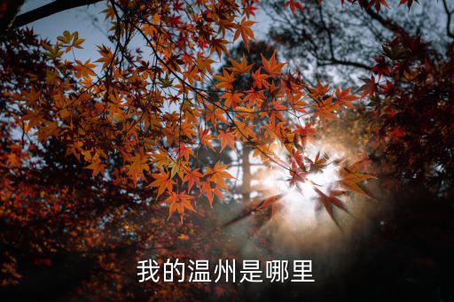 溫州在哪里，我的溫州是哪里