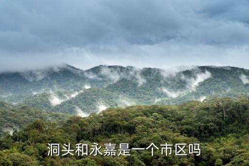 洞頭和永嘉是一個市區嗎