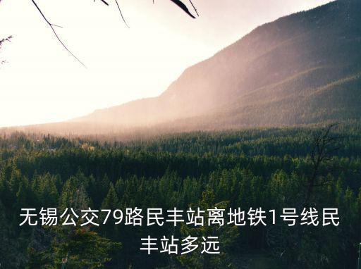 無錫公交79路民豐站離地鐵1號線民豐站多遠