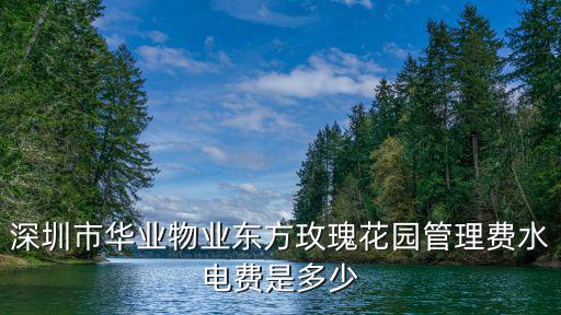深圳市華業物業東方玫瑰花園管理費水電費是多少