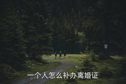 一個人怎么補辦離婚證