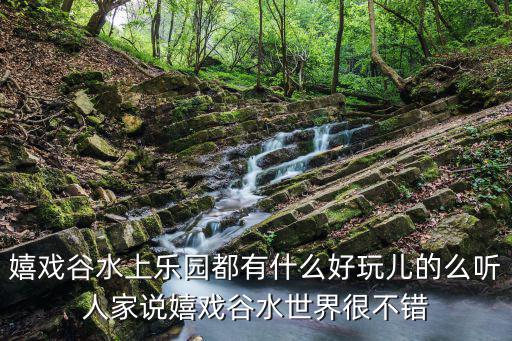 嬉戲谷水上樂園都有什么好玩兒的么聽人家說嬉戲谷水世界很不錯