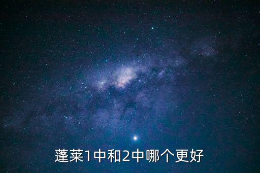 蓬萊1中和2中哪個(gè)更好