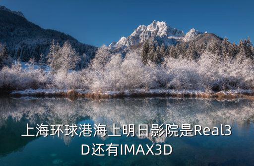 上海環(huán)球港海上明日影院是Real3D還有IMAX3D