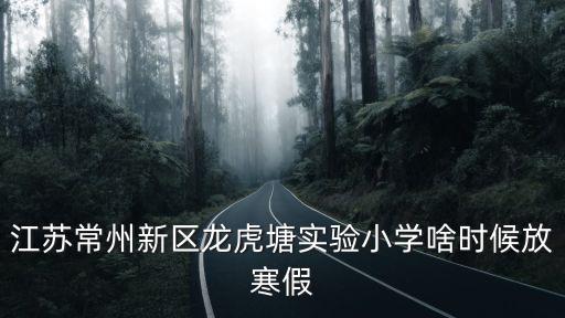 江蘇常州新區龍虎塘實驗小學啥時候放寒假