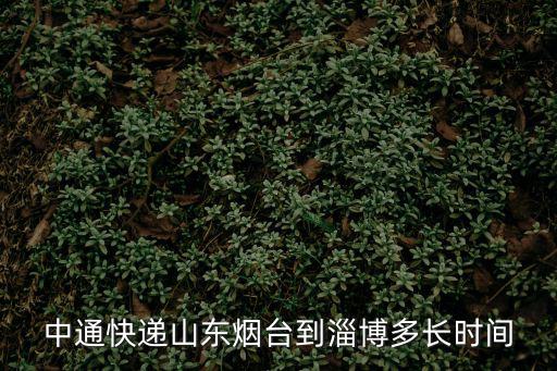 中通快遞山東煙臺到淄博多長時間