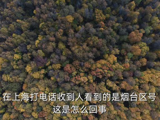 在上海打電話收到人看到的是煙臺(tái)區(qū)號(hào)這是怎么回事