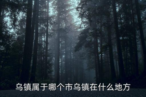 烏鎮(zhèn)屬于哪個(gè)市烏鎮(zhèn)在什么地方