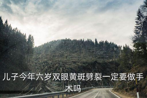 黃斑劈裂，兒子今年六歲雙眼黃斑劈裂一定要做手術(shù)嗎