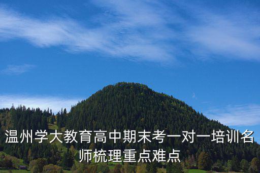 溫州學(xué)大教育高中期末考一對一培訓(xùn)名師梳理重點難點