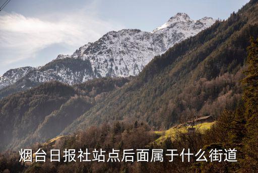 煙臺日報社站點后面屬于什么街道