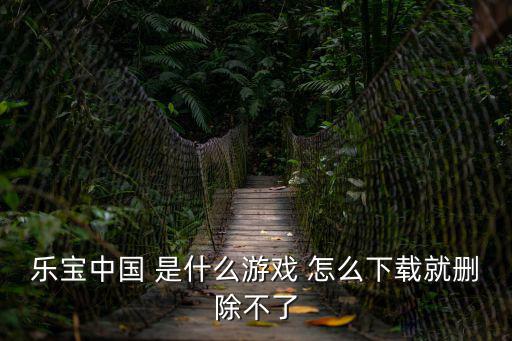 樂寶中國 是什么游戲 怎么下載就刪除不了