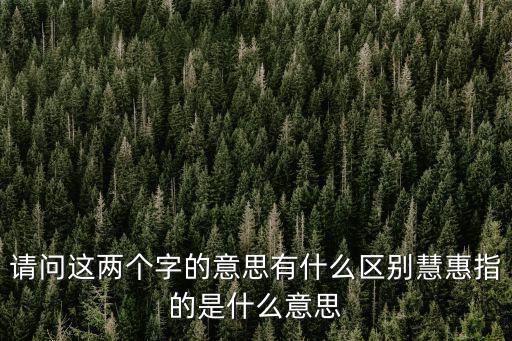 惠是什么意思，惠 是什么意思