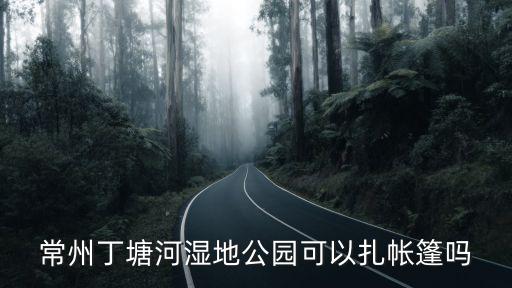 常州丁塘河濕地公園可以扎帳篷嗎