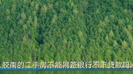 膠南的二手房不能網簽銀行不下貸款嗎