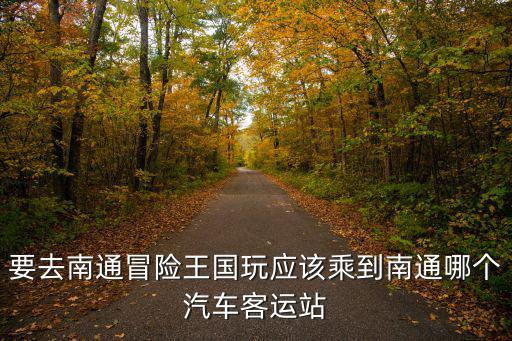 要去南通冒險王國玩應該乘到南通哪個汽車客運站