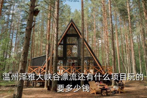 溫州澤雅大峽谷漂流還有什么項目玩的要多少錢