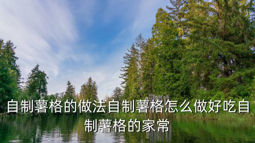 自制薯格的做法自制薯格怎么做好吃自制薯格的家常