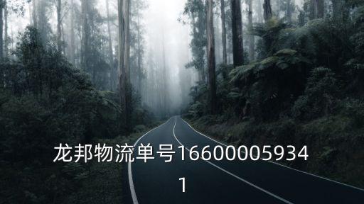 龍邦物流單號(hào)166000059341