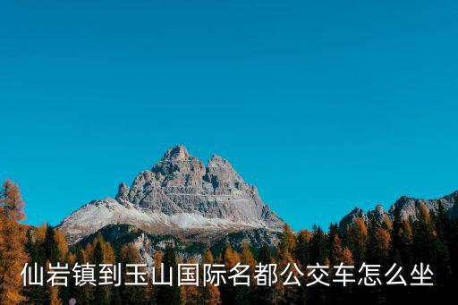 仙巖鎮(zhèn)到玉山國際名都公交車怎么坐