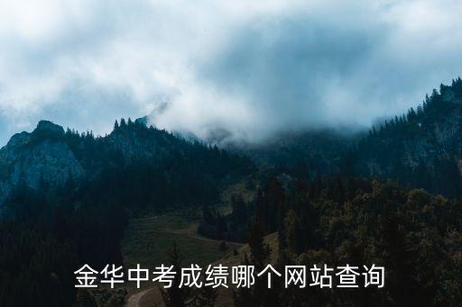 金華中考成績(jī)哪個(gè)網(wǎng)站查詢
