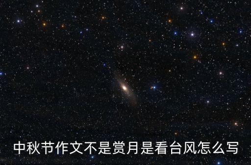 中秋節作文不是賞月是看臺風怎么寫