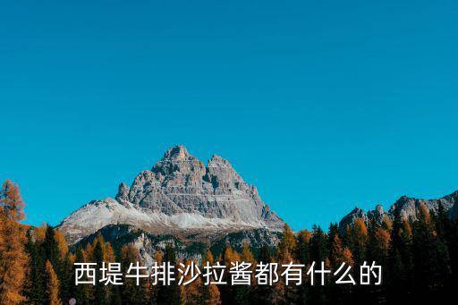 西堤牛排沙拉醬都有什么的