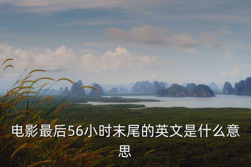 電影最后56小時末尾的英文是什么意思