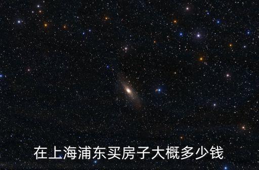 上海浦東房產(chǎn)，在上海浦東買房子大概多少錢