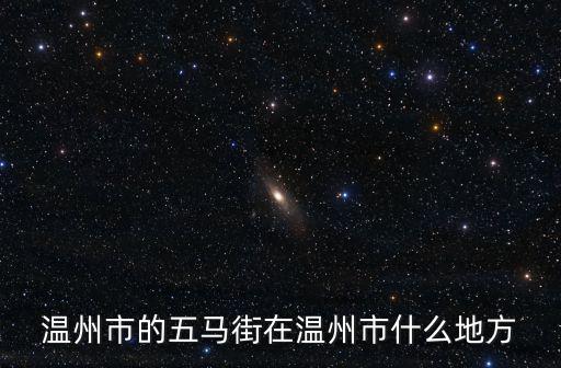 溫州五馬街，溫州五馬街位置在哪