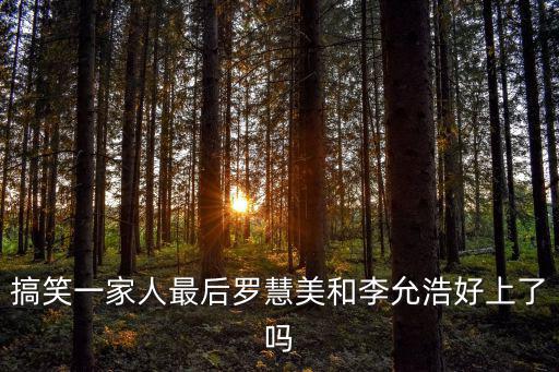 搞笑一家人最后羅慧美和李允浩好上了嗎