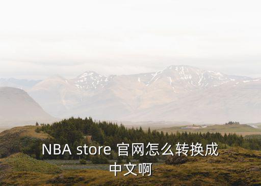NBA store 官網怎么轉換成中文啊