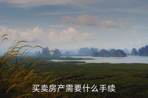 買賣房產需要什么手續
