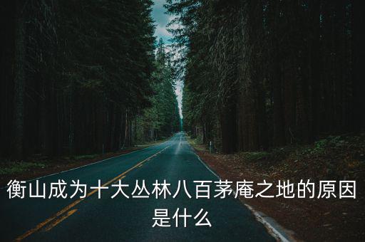 衡山成為十大叢林八百茅庵之地的原因是什么