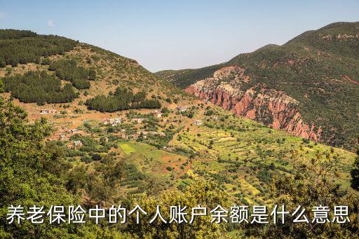 養老保險中的個人賬戶余額是什么意思