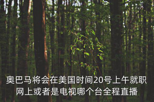 中央4臺(tái)直播觀看，奧巴馬將會(huì)在美國時(shí)間20號上午就職網(wǎng)上或者是電視哪個(gè)臺(tái)全程直播