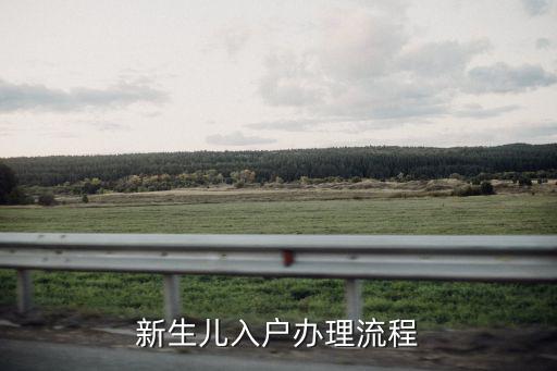 新生兒入戶辦理流程