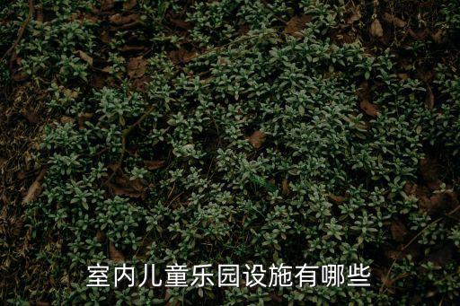 室內兒童樂園設施有哪些