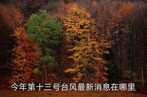 今年第十三號臺風最新消息在哪里