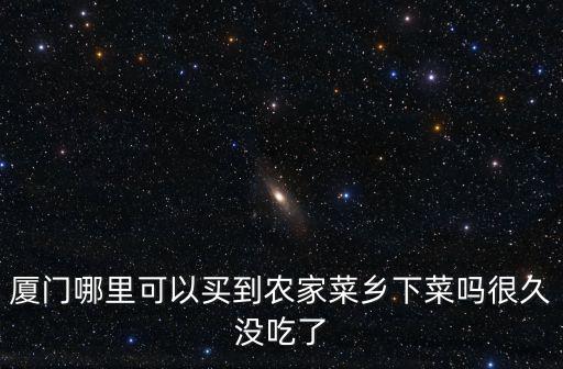 廈門哪里可以買到農家菜鄉下菜嗎很久沒吃了
